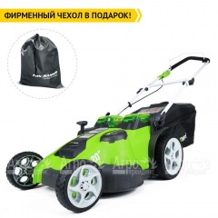 Газонокосилка аккумуляторная GreenWorks G-Max G40LM49DB 40V 49 см Twin Force (без батареи и зарядного устройства) в Иркутске