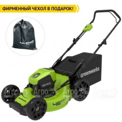 Газонокосилка аккумуляторная GreenWorks GD40LM46HP 4 Ач в Иркутске