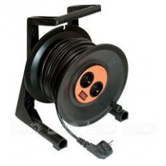 Удлинитель на катушке с 2-мя встроенными розетками 30 м. в Иркутске