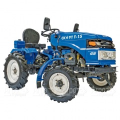Многофункциональный минитрактор Garden Scout (Скаут) T-15DIF VT + двухкопрусный плуг + почвофреза в Иркутске