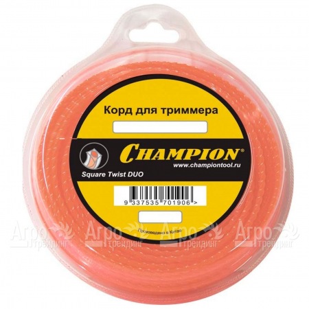 Корд триммерный Champion Square Twist Duo 2.4мм, 44м (витой квадрат)  в Иркутске
