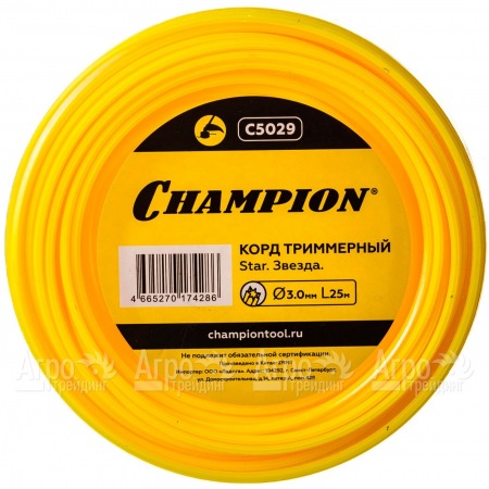 Корд триммерный Champion Star 3.0мм, 25м (звезда)  в Иркутске