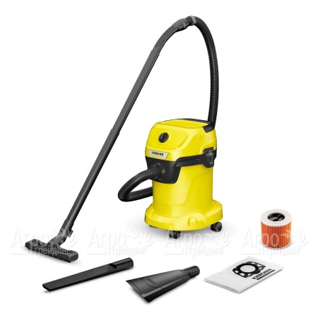 Хозяйственный пылесос Karcher WD 3 V-17/4/35 + Nozzles  в Иркутске