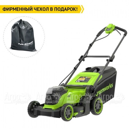 Газонокосилка аккумуляторная GreenWorks GD24X2LM411 2х4 Ач  в Иркутске