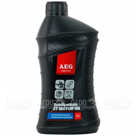 Масло AEG Semi Synthetic 2T Motor Oil API TC 1 л для 2-х тактных двигателей  в Иркутске