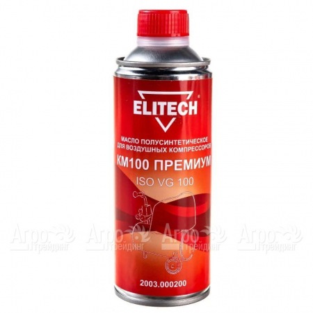 Масло полусинтетическое Elitech КМ100 2003.000200 ISO 100 0.45 л для воздушных компрессоров  в Иркутске