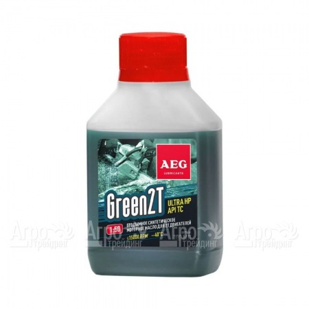 Масло синтетическое AEG Green HP 2T Motor Oil API TC 100 мл для 2-х тактных двигателей в Иркутске