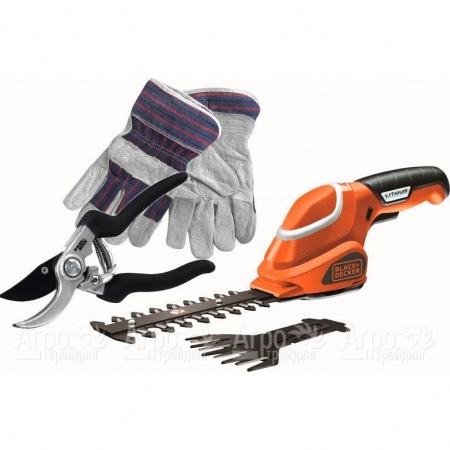 Ножницы аккумуляторные для травы Black+Decker GSL 700 KIT-QW в Иркутске