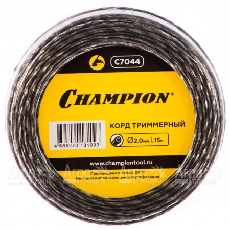 Корд триммерный Champion Tri-twist 2.0мм, 15м (витой треугольник)  в Иркутске