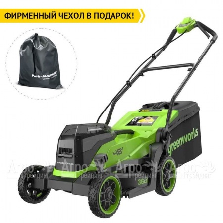 Газонокосилка аккумуляторная GreenWorks GD24X2LM361 2х4 Ач в Иркутске