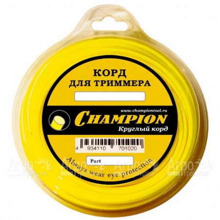 Корд триммерный Champion Round 4.0 мм х 95 м (круглый) + нож  в Иркутске