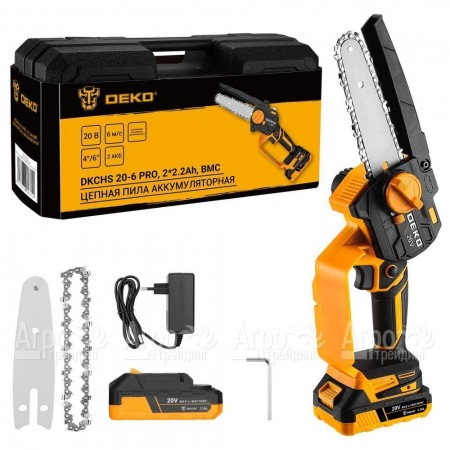 Аккумуляторная пила DEKO DKCHS 20-6 PRO 6" в кейсе  в Иркутске
