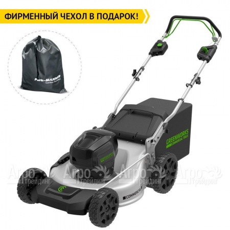 Газонокосилка аккумуляторная GreenWorks GC82LM51SP (без батареи и зарядного устройства)  в Иркутске